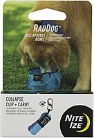 NITE IZE RadDog Collapsible Dog Bowl Lightweight Nylon Food and Water Bowl