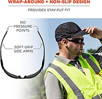 ERGODYNE Skullerz SAGA Frameless Safety Glasses