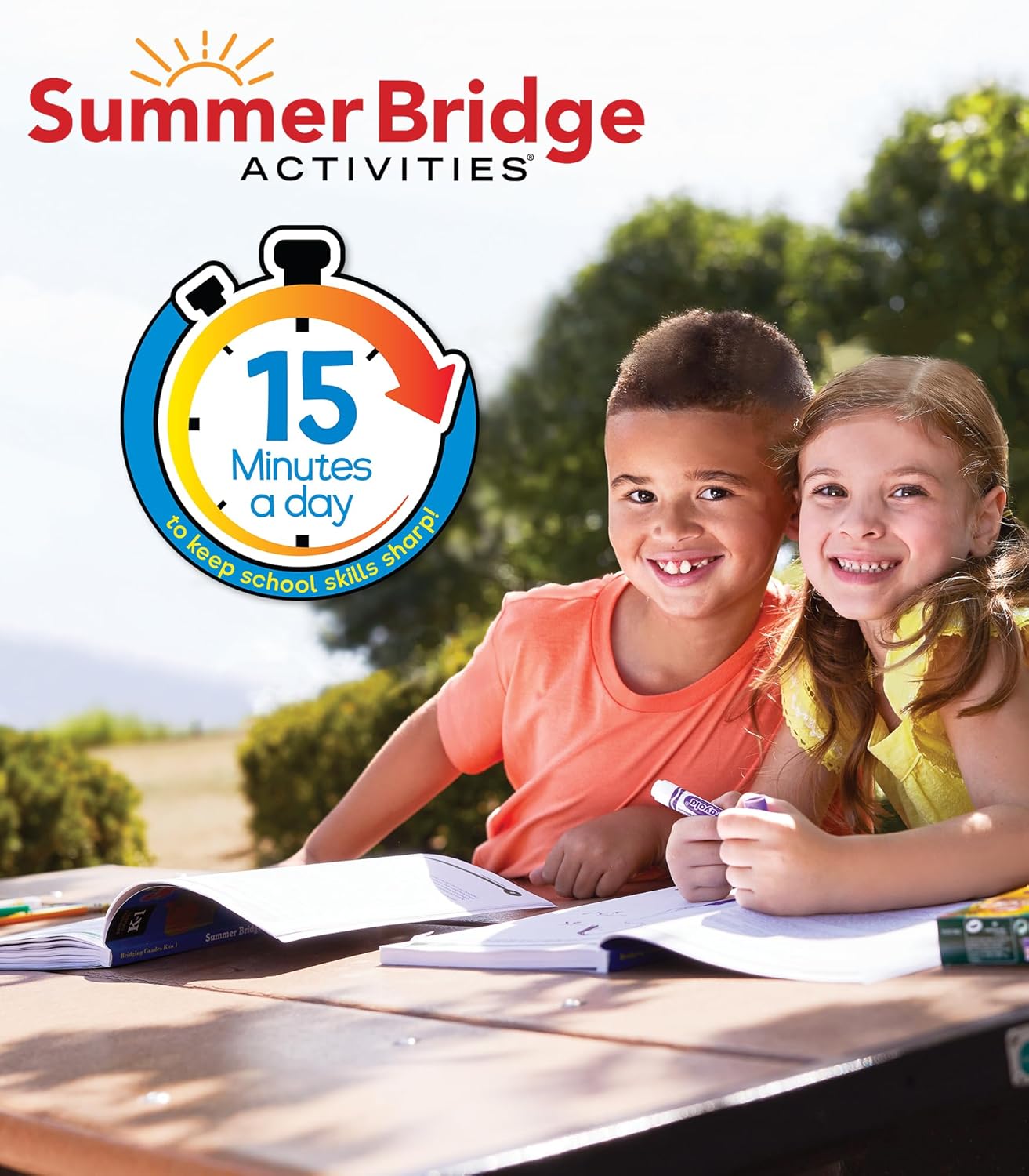 Summer Bridge Activities Kindergarten to 1st Grade Workbooks, K-1 Activity Book With Math, Reading Comprehension, Science