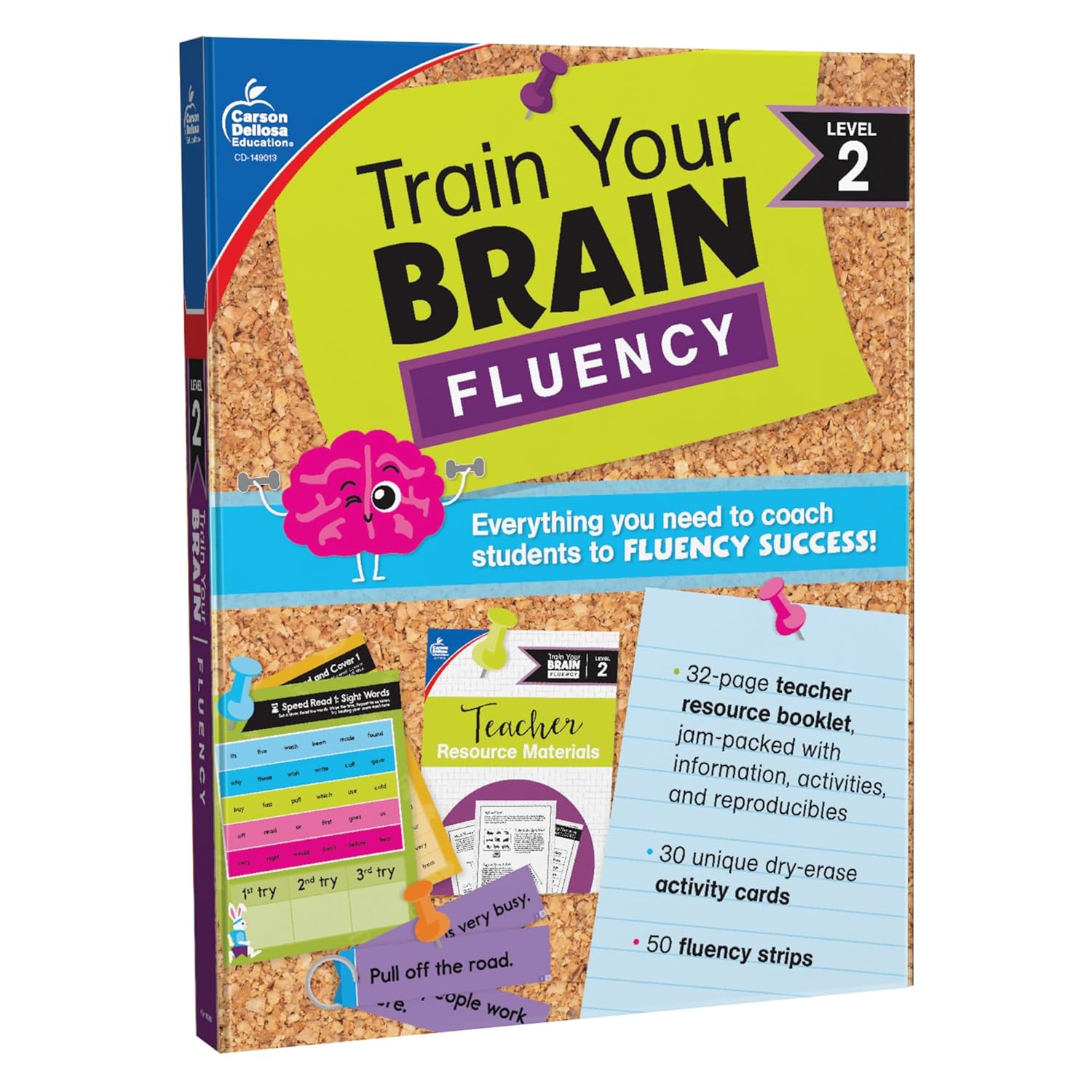 Carson Dellosa Education Train Your Brain: Fluency Level 2 Classroom Kit, Grades 1-3