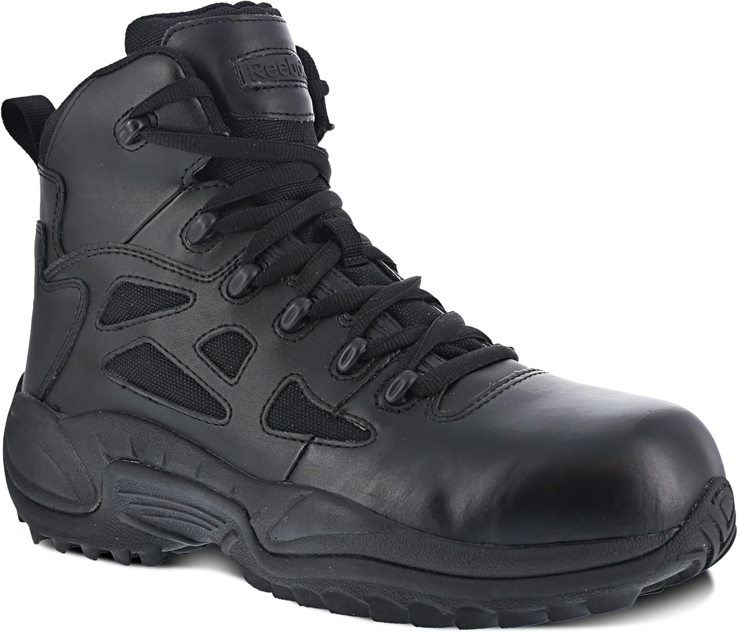 Reebok Men's Rapid Response RB8674 Composite Toe Tactical Boot with Side Zipper