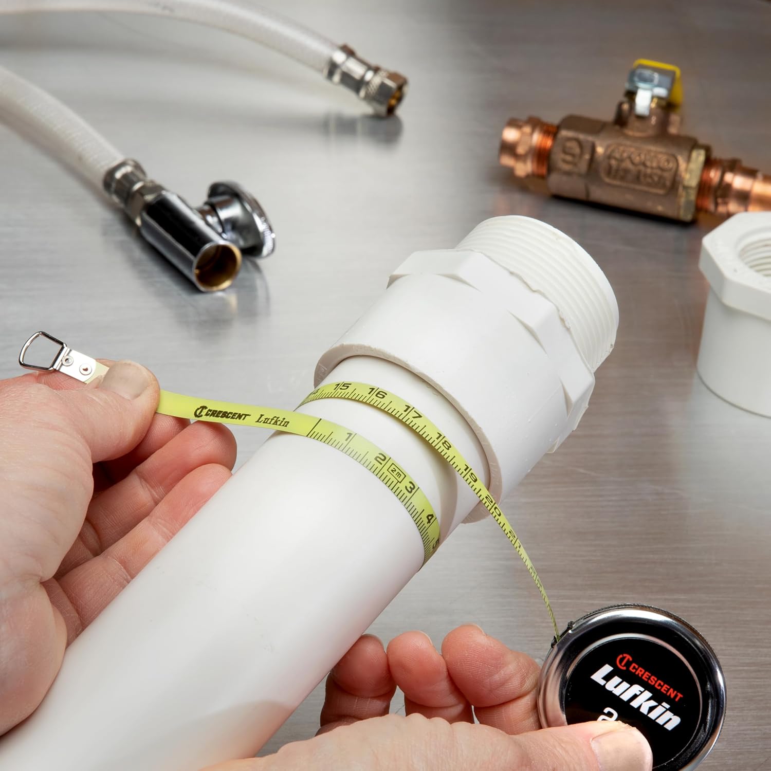 Crescent Lufkin 6mm x 2m Executive Diameter Yellow Clad A20 Blade Pocket Tape Measure - W606PM