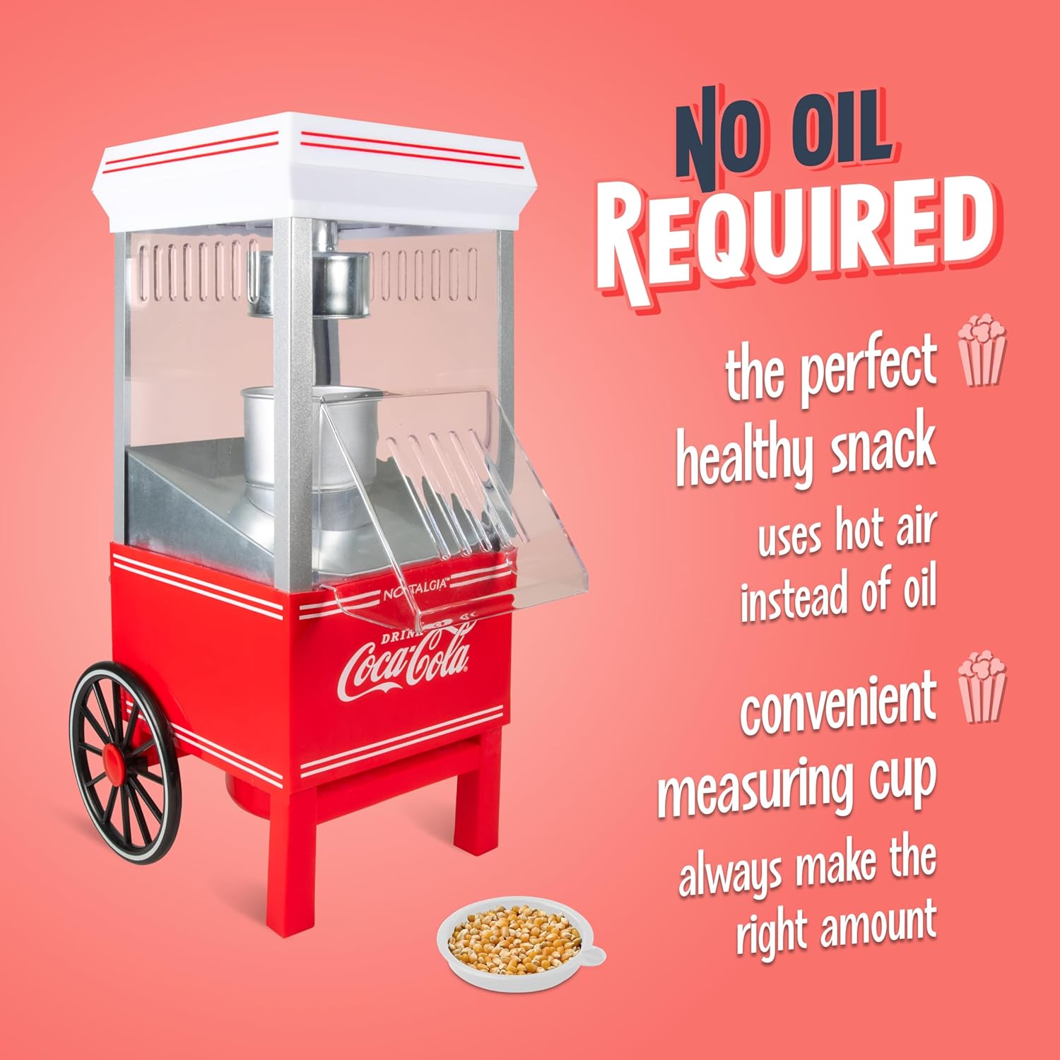 Nostalgia Vintage Hot-Air Popcorn Maker Machine