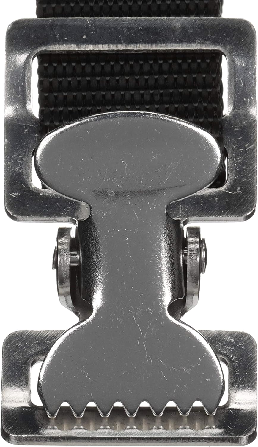 Attwood 11526-3 Fuel Tank Strap Set, for 3-6-Gallon Tanks, 1-Inch-Wide White Nylon Strap with Snap and Buckle, 48 Inches Long