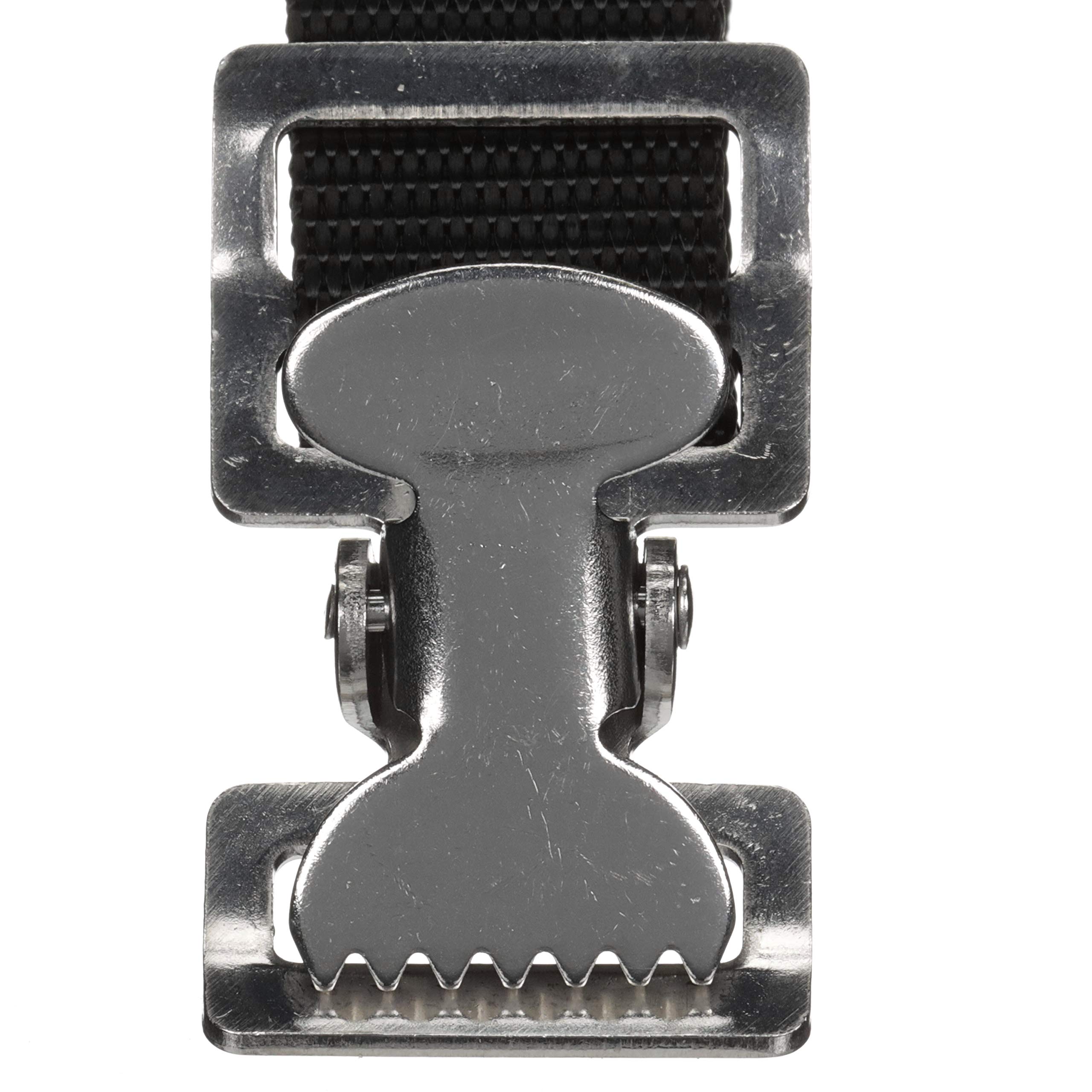 Attwood 11526-3 Fuel Tank Strap Set, for 3-6-Gallon Tanks, 1-Inch-Wide White Nylon Strap with Snap and Buckle, 48 Inches Long