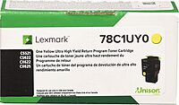 Lexmark 78C1UY0 Yellow Ultra-High Yield Return Program Toner Cartridge