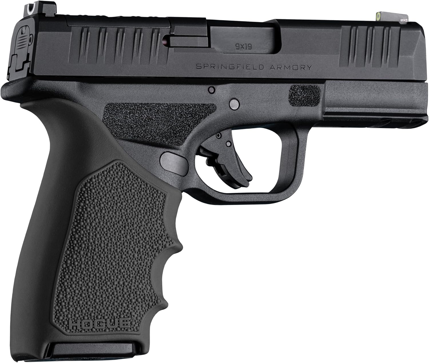Hogue HandAll Beavertail Rubber Grip Sleeve for Springfield Armory Hellcat Pro Black One Size