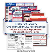ComplyRight Restaurant Federal (Bilingual) And State (English) Labor Law 1-Year Poster Service, Nebraska