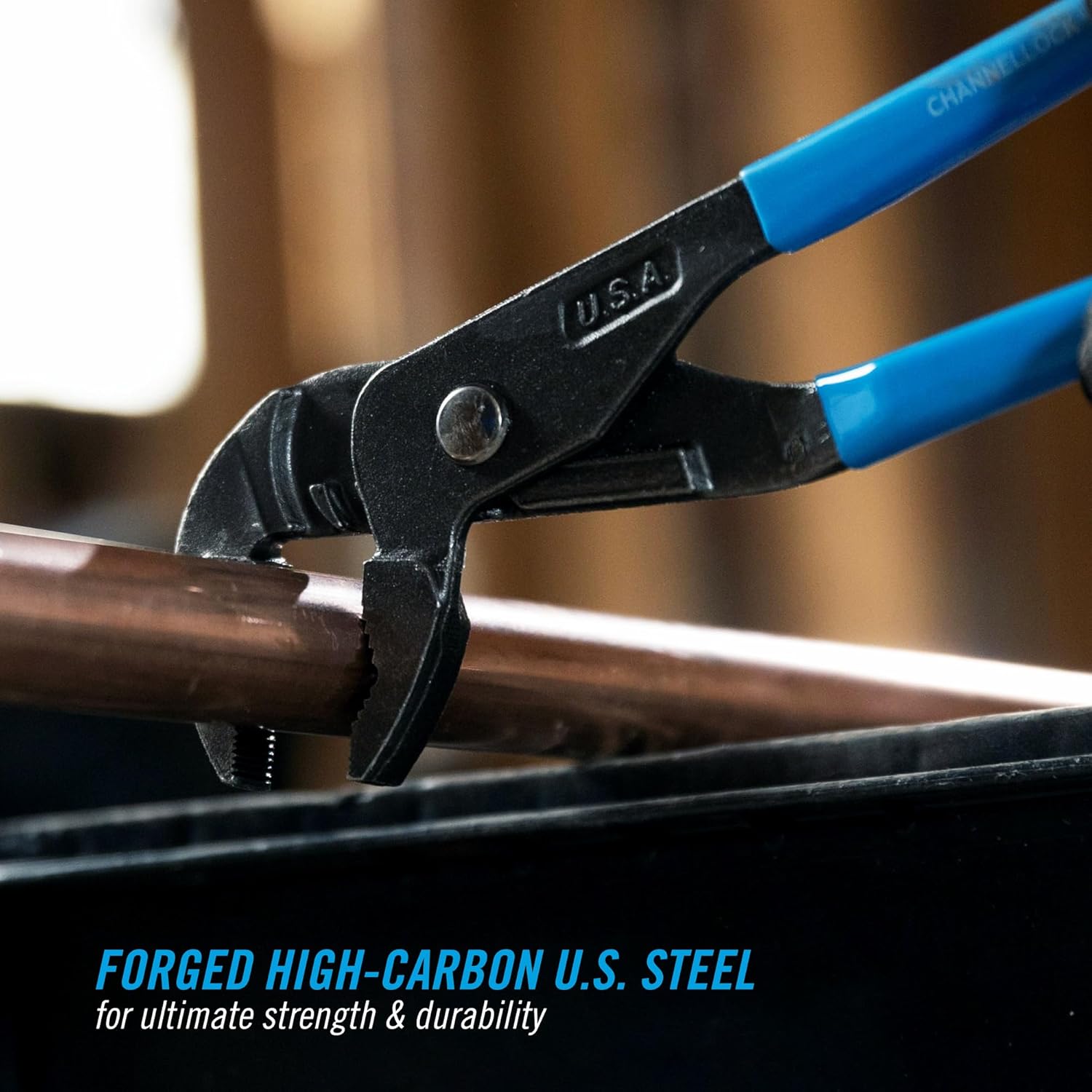 CHANNELLOCK GLS-3 3-Piece GRIPLOCK Tongue & Groove Pliers Set, 6.5", 9.5", 12.5" Water Pump Pliers