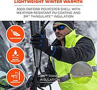 ERGODYNE GloWear 8287 Type R Class 2 High-Visibility Thermal Jacket With Removable Sleeves