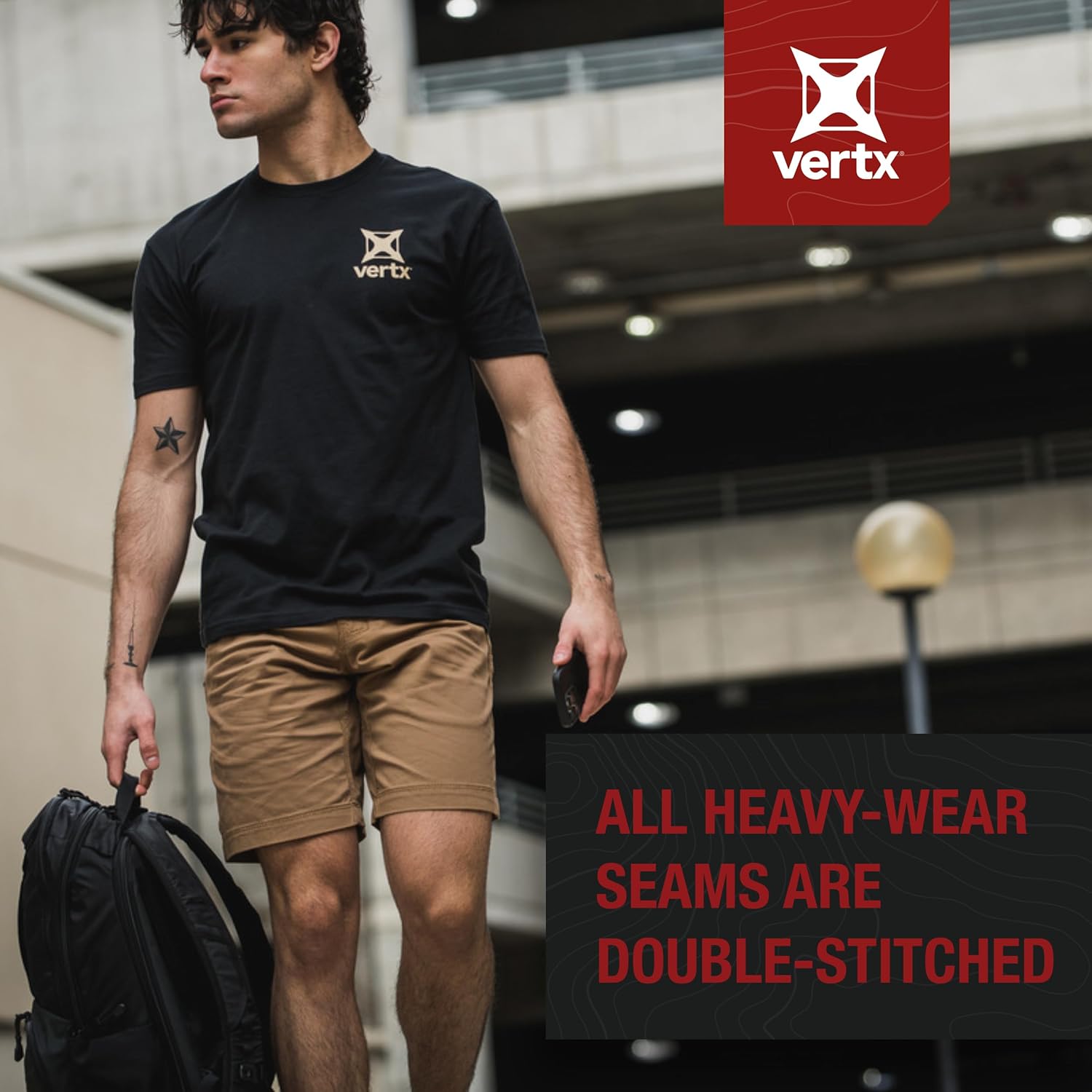 VERTX Delta LT 8 Inch Mens Tactical Shorts