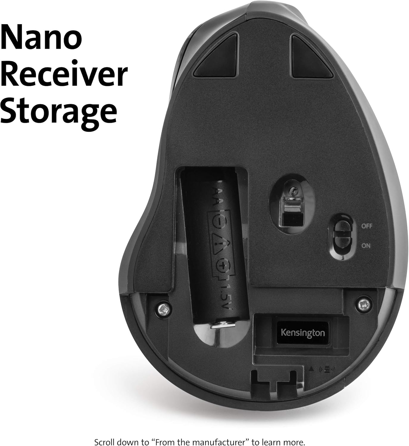 KENSINGTON Pro Fit Ergo Vertical Wireless Mouse