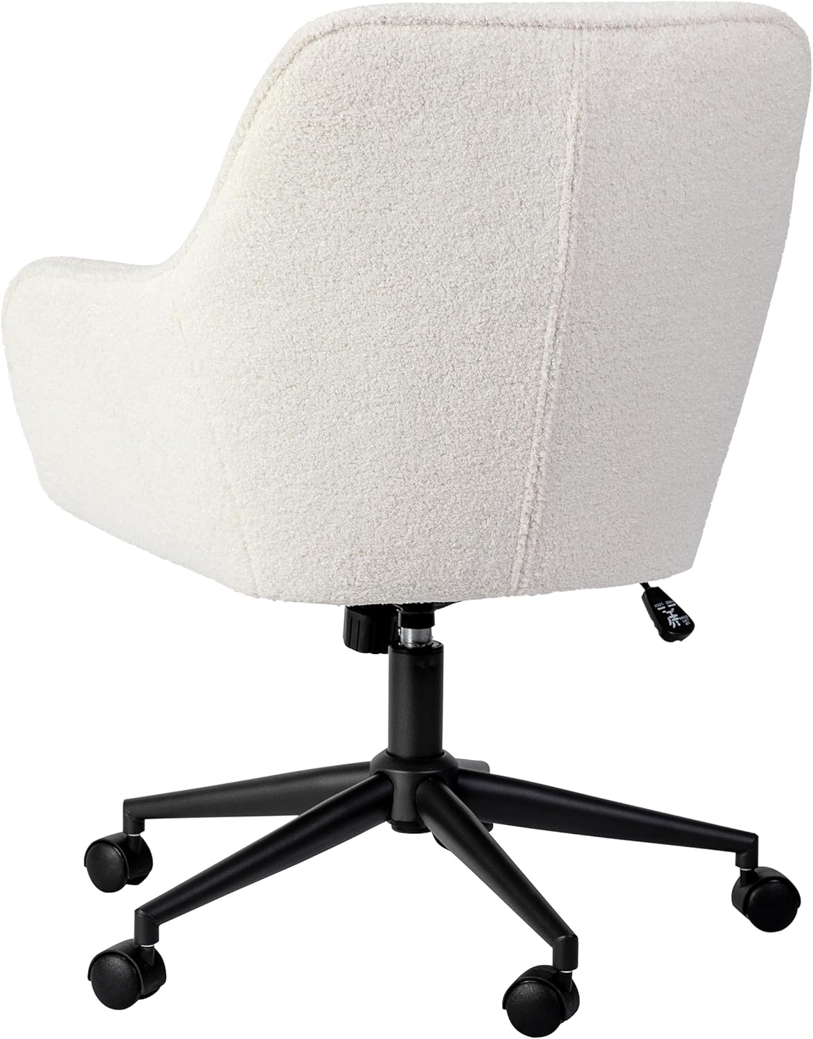 Martha Stewart Rayna Swivel Task Chair with Flared Arms for Home Office