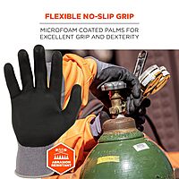 Ergodyne ProFlex 7000 Nitrile Coated Work Gloves, Foam Nitrile Palms for Flexible No Slip Grip, 15g, 12-Pack