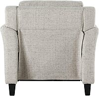 LIFESTYLE SOLUTIONS Hanson Microfiber Chair With Curved Arms