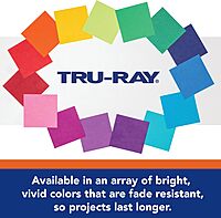 Tru-Ray® Construction Paper, 50% Recycled, 12" x 18", Sky Blue, Pack Of 50 SKY BLUE SKY BLUE 50-Count