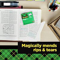 Scotch Tape Refill, 1in x 1296in, Matte Clear, Pack of 1 roll