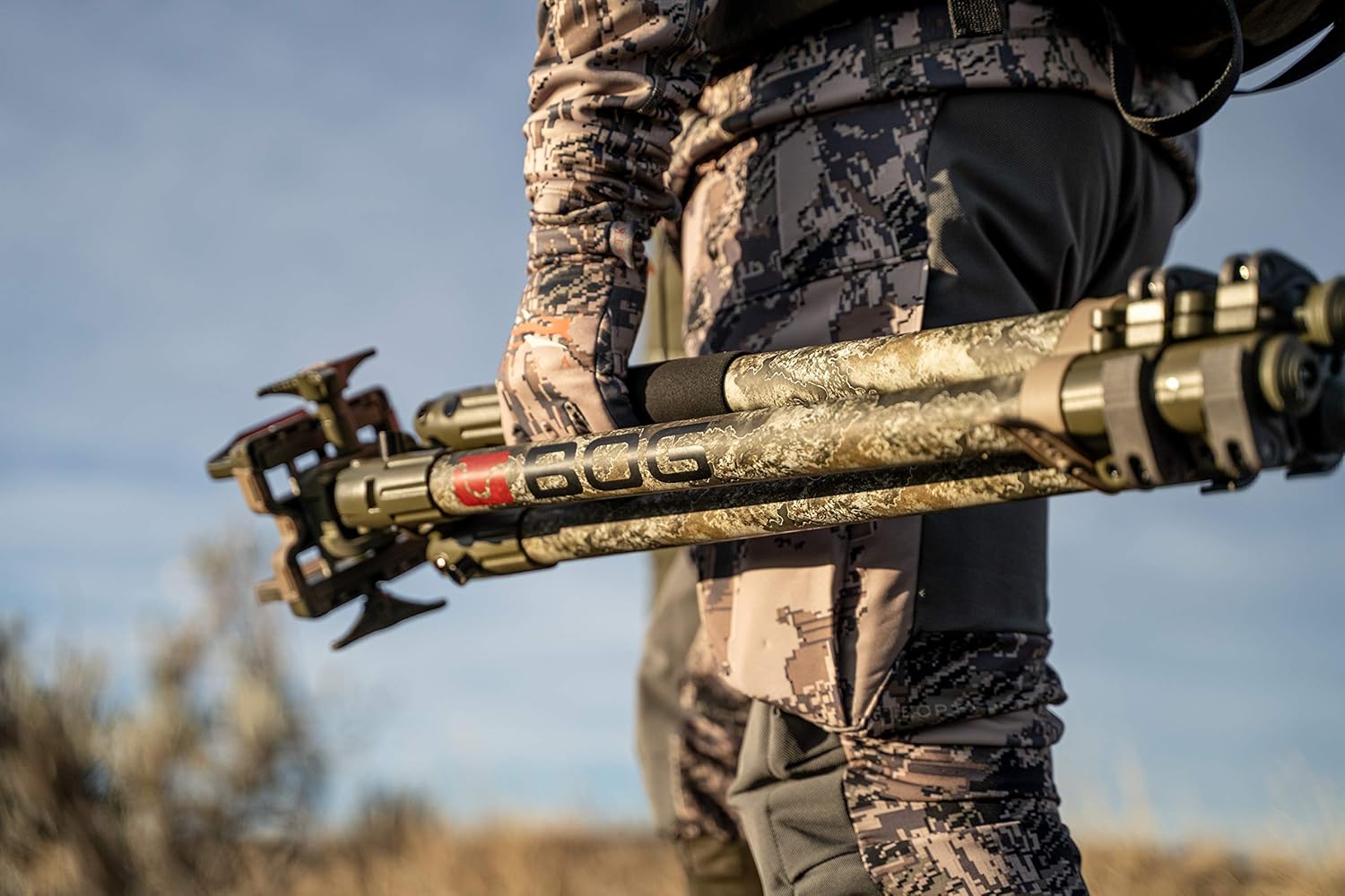 BOG DeathGrip Realtree Excape Camo Tripod with Durable Aluminum Frame, Lightweight, Stable Design, Bubble Level