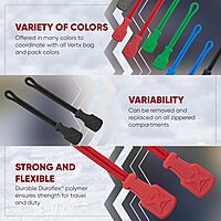 Vertx Rapid Access Zipper Pull Tab Kit, Replacement Puller for Backpack, Luggage, Bag, Handbag