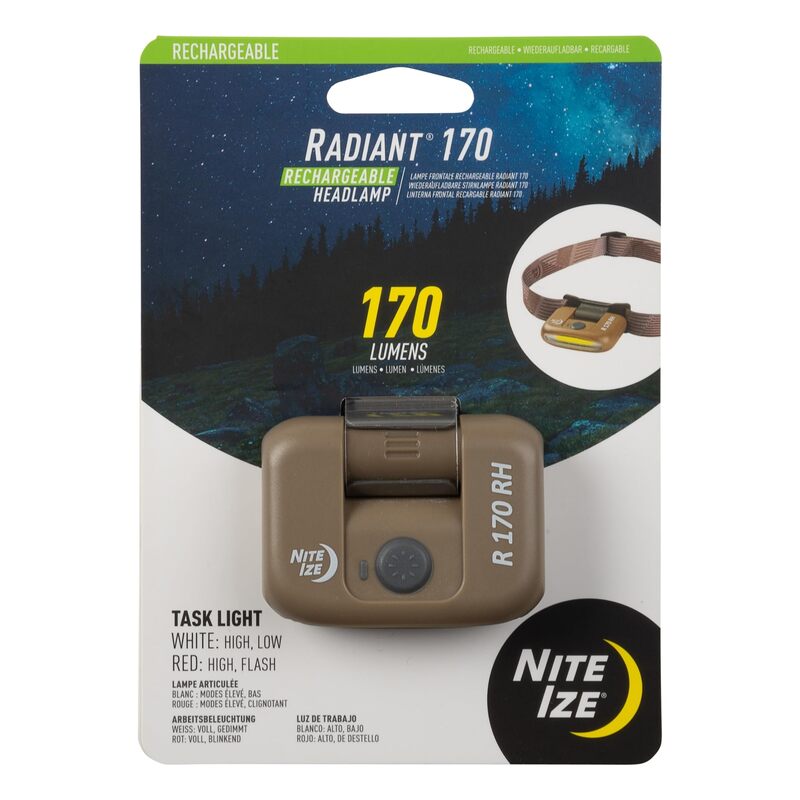 NITE IZE Radiant 170 Rechargeable Headlamp