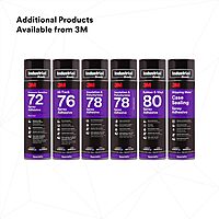 3M 80 Yellow Rubber and Vinyl Spray Adhesive, 24 Fluid + M69 Ounce Aerosol, Net weight 19 Ounce