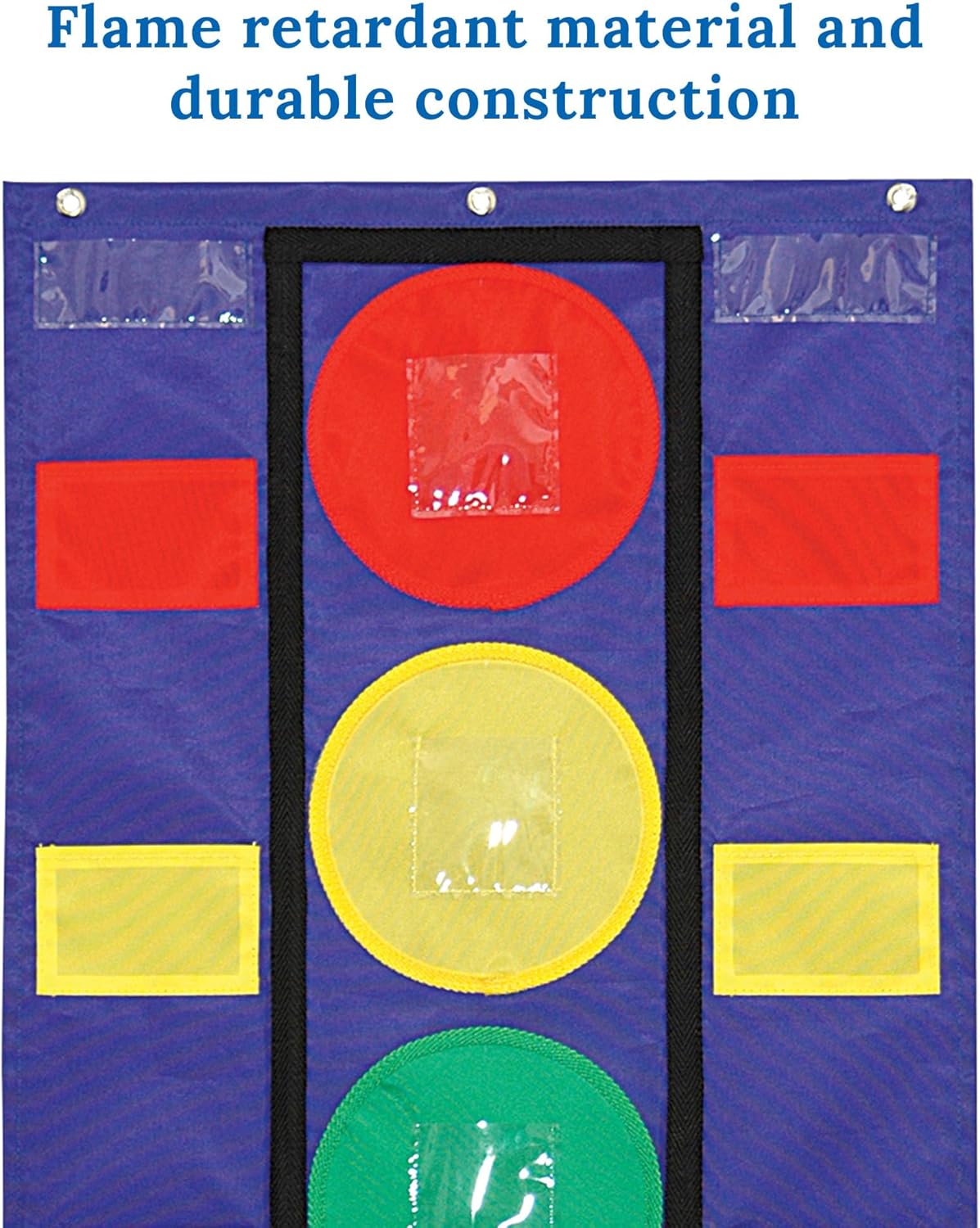 Carson Dellosa 26" x 19.75" Stoplight Behavior Charts for Kids at Home, Pocket Chart With Red, Green
