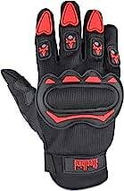 STEELBIRD GLOVES F/F BLACK/RED (XL)