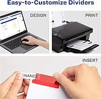 Avery 5-Tab Binder Dividers, Insertable Multicolor Big Tabs, 1 Set (11121) Dividers 1 Pack
