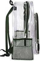 TRAILMAKER Heavy Duty Clear Backpack | Transparent Stadium-Approved for Women, Men, School, Travel