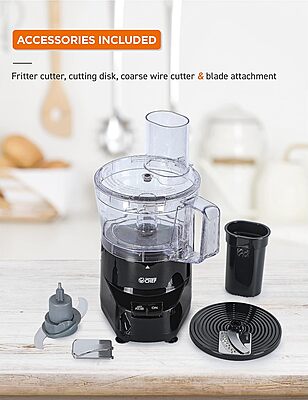 Commercial Chef 4-Cup 2-Speed Food Processor, Black