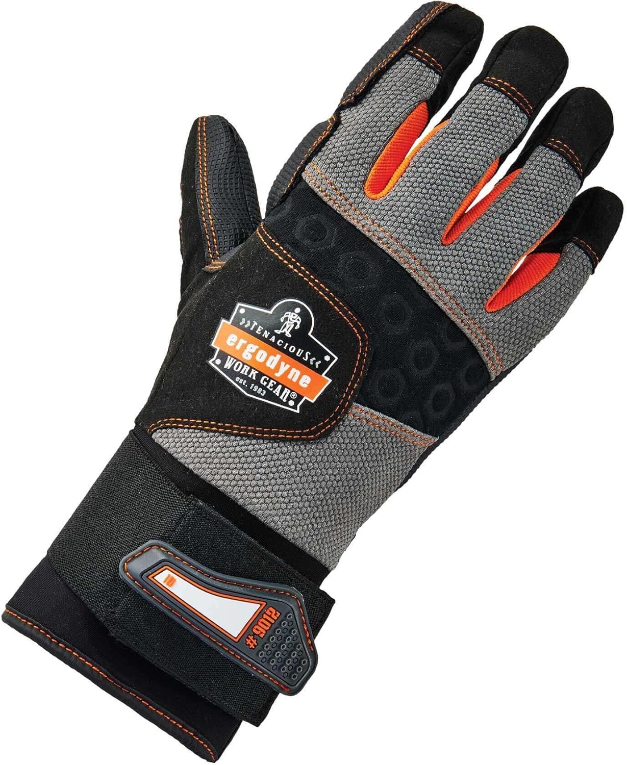 ERGODYNE ProFlex 9012 Anti-Vibration Work Gloves with Wrist Support