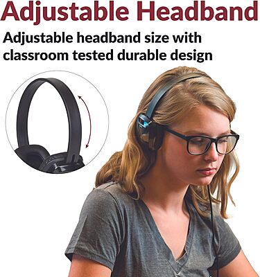 Cyber Acoustics USB Stereo Headphones for PCs and Other USB Devices in The Office, Classroom or Home (ACM-6005) 1 Unit