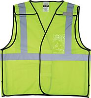 Ergodyne GloWear 8216BA ANSI High Visibility Breakaway Reflective Safety Vest with ID Badge Holder