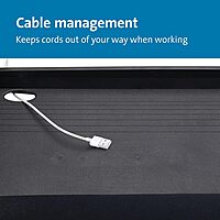 Kensington Keyboard Tray Under Desk, SmartFit Ergonomic Slide-Out Keyboard Drawer with Cable Management, Extra-Wide Height Adjustable Keyboard Holder, 24.5" x 11.75", Black K60004US