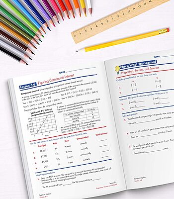 Spectrum Algebra 1 Workbook, Ages 11-14, Grades 6-8 Algebra/Pre-Algebra Workbook Covering Fractions, Algebra Equations, Graphing, Rational Numbers, ... Grade, 8th Grade Math For Kids (Volume 109)