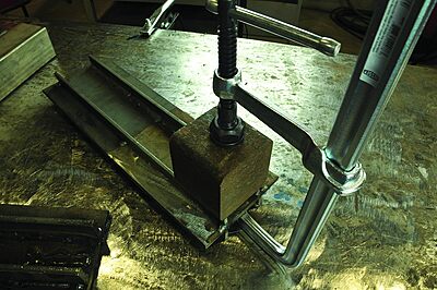 BESSEY SQ-12, 12 In., 2660 Nominal Clamping Force, All Steel clamp, Heavy duty pad