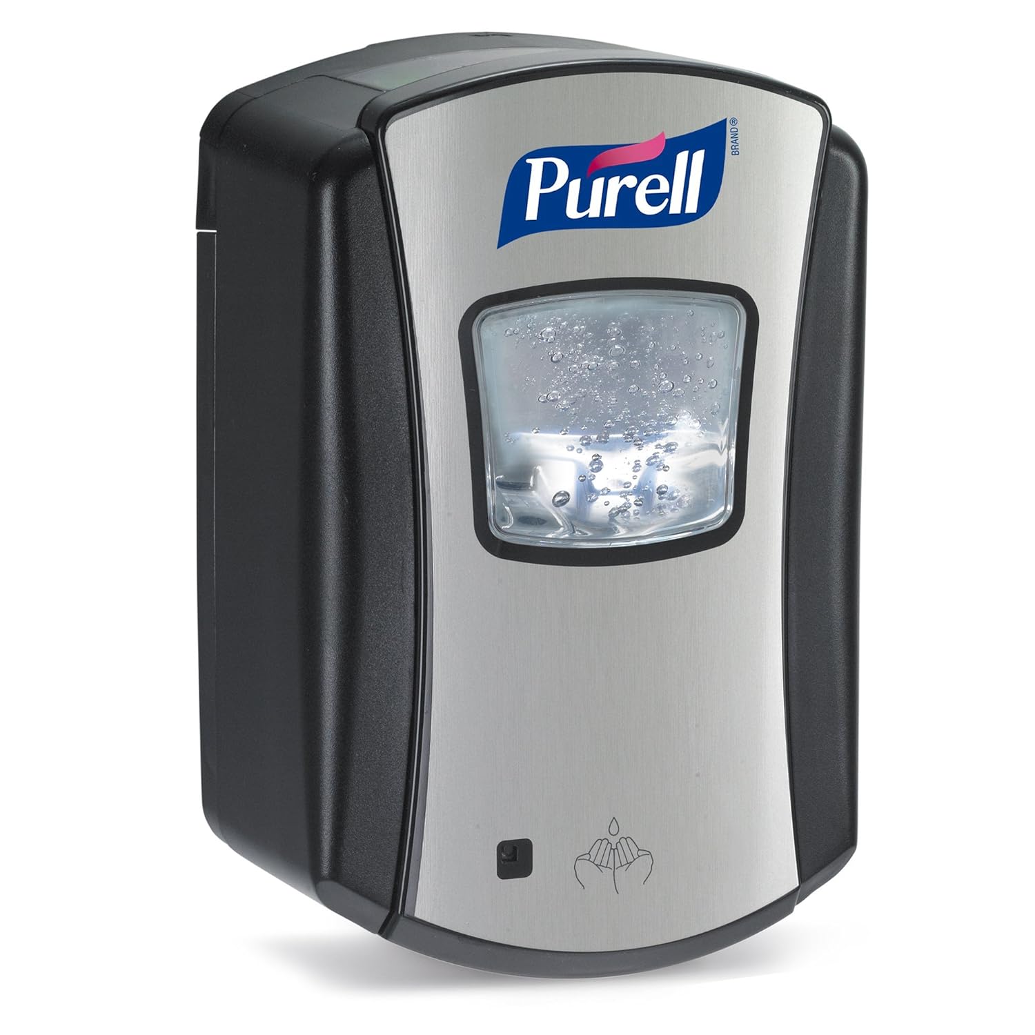 PURELL LTX-7 Touch-Free Hand Sanitizer Dispenser, Chrome/Black, for 700 mL Refills