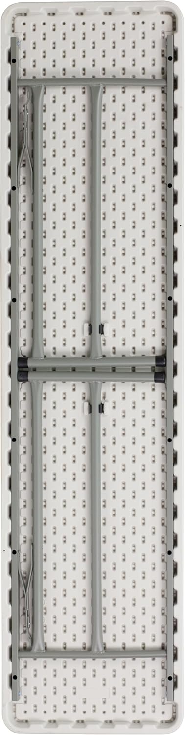 Flash Furniture Kathryn 6' Rectangular Plastic Folding Table, Long Plastic Foldable Table for Indoor/Outdoor Events