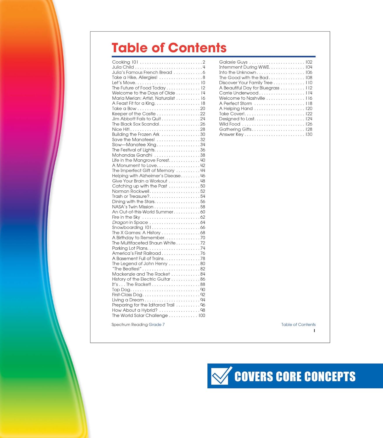 Spectrum Reading Comprehension Grade 7, Ages 12 to 13, 7th Grade Reading Comprehension Workbooks Covering Nonfiction