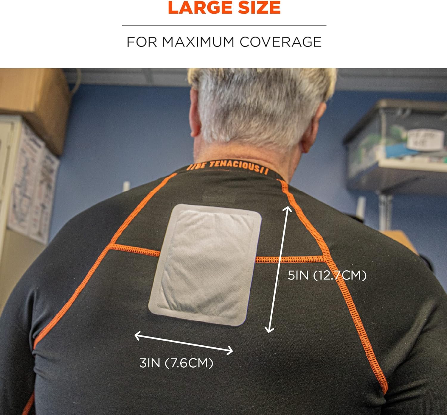 Ergodyne N-Ferno 6997 Adhesive Body Warmer, Air Activated Heat Pad, Up to 12 Hours of Warming Adhesive Body Warmers