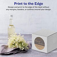 Avery Kraft Brown Round Labels, Sure Feed Technology, 2.75" Diameter, 90 Kraft Brown Labels, Print-to-The-Edge, Laser/Inkjet Printable 90 labels