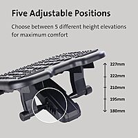 Kensington Sole Massager Exercising Footrest - Tilt - Gray