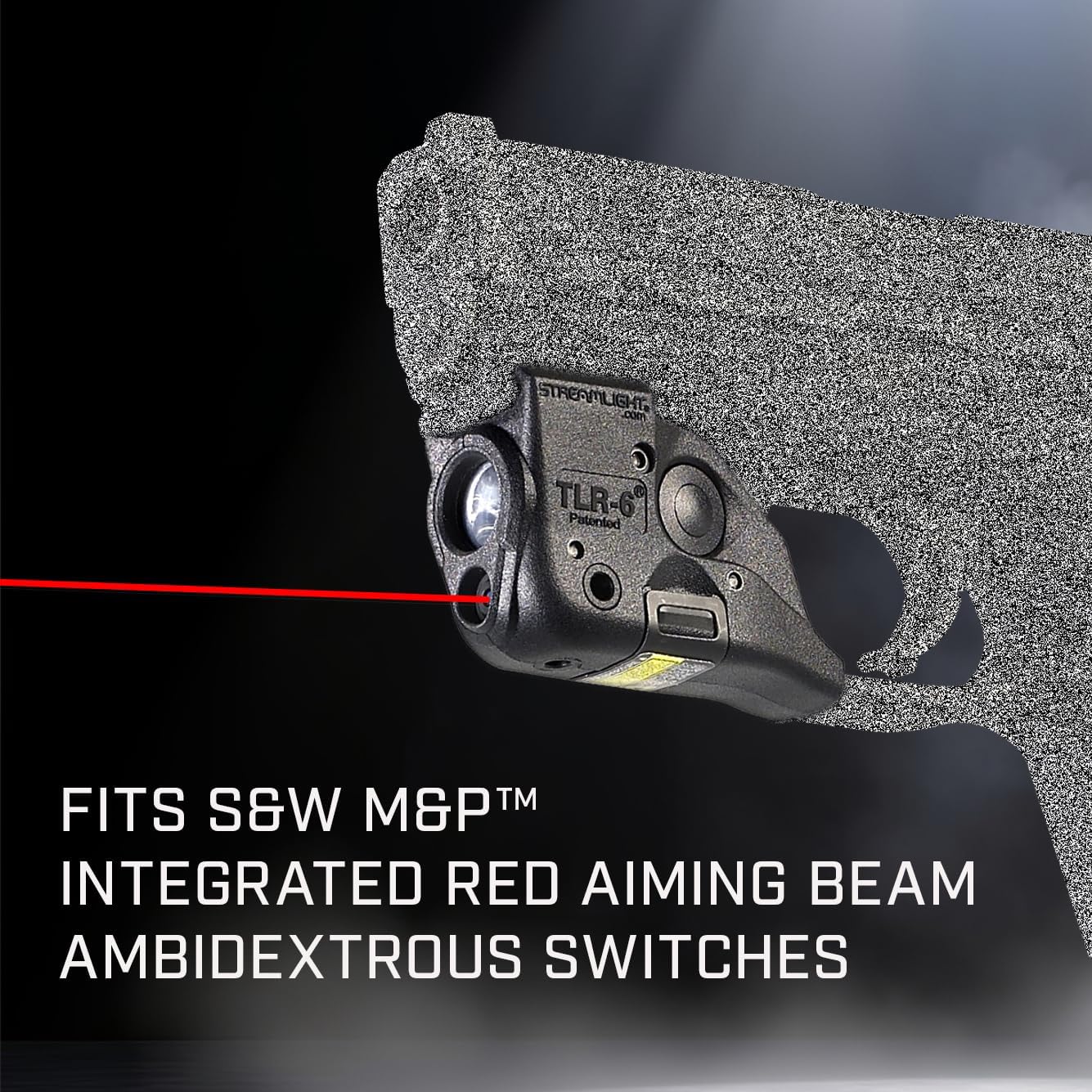Streamlight 69293 TLR-6 100-Lumen Tactical Weapon Light with Integrated Red Aiming Laser Designed Exclusively and Solely