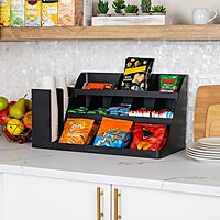 MIND READER 3-Tier 14-Compartment Countertop Organizer