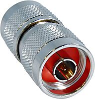 Legrand - C2G N-Male to N-Male Wi-Fi Adapter, Silver Wifi Coupler with Coax Adapters, RoHS Compliant, 1 Count, C2G 42200