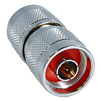 Legrand - C2G N-Male to N-Male Wi-Fi Adapter, Silver Wifi Coupler with Coax Adapters, RoHS Compliant, 1 Count, C2G 42200