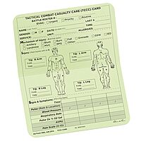 Rite in the Rain All-Weather Combat Card, Tactical Combat Casualty Care Card (TCC / MIST), 6" x 5"