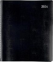Office Depot Brand Monthly Planner, 9" x 11", Black, January 2026 to January 2027, OD71060026