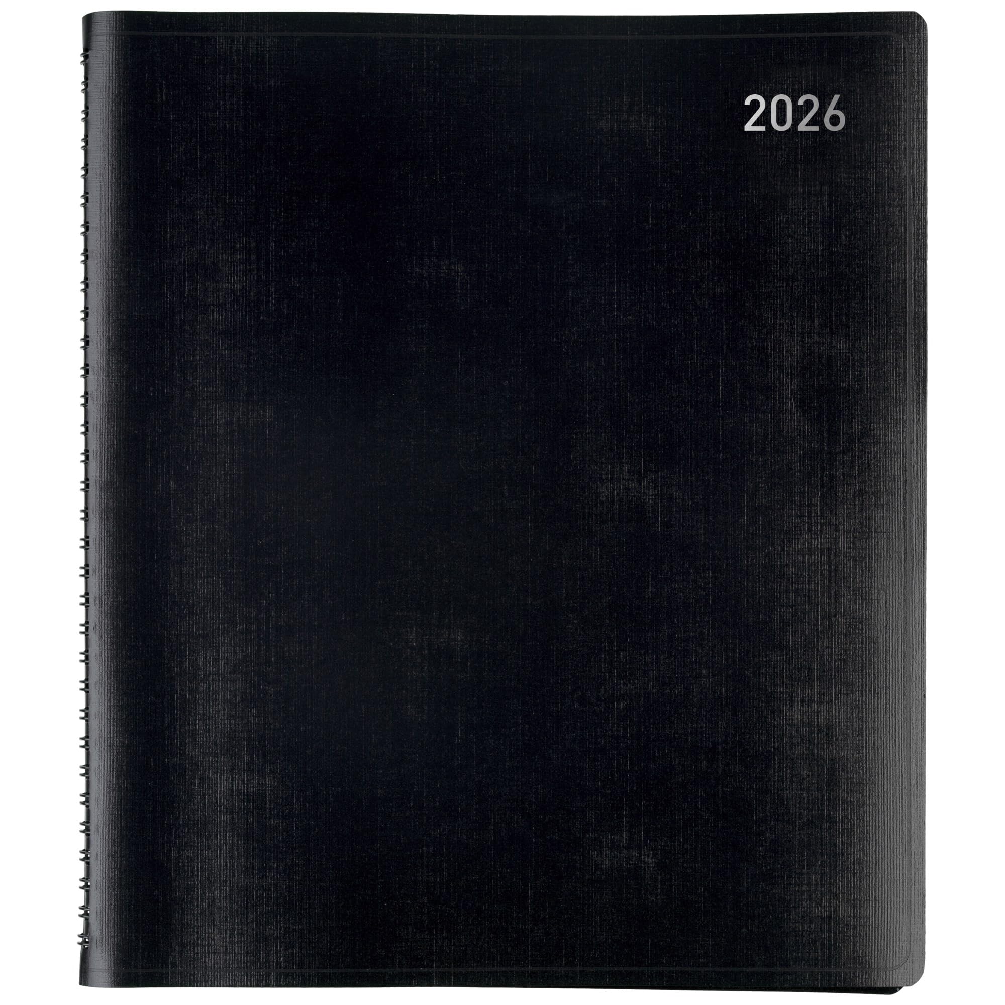 Office Depot Brand Monthly Planner, 9" x 11", Black, January 2026 to January 2027, OD71060026