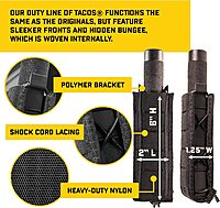 High Speed Gear Duty Extended Pistol/Baton TACO Pouch – Hidden Bungee, MOLLE & Belt Mount – Made in USA